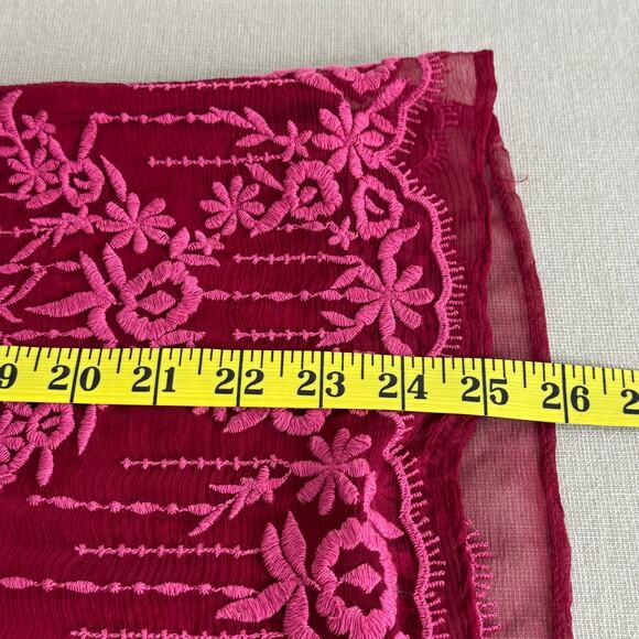 Sundance embroidered sheer sleeve top - Picture 9 of 10